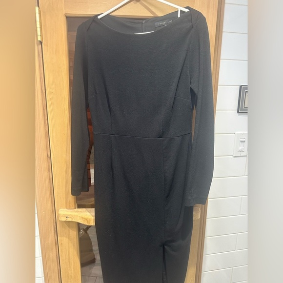 Forest Lily Black Midi Dress – Size 8 - Picture 3 of 9